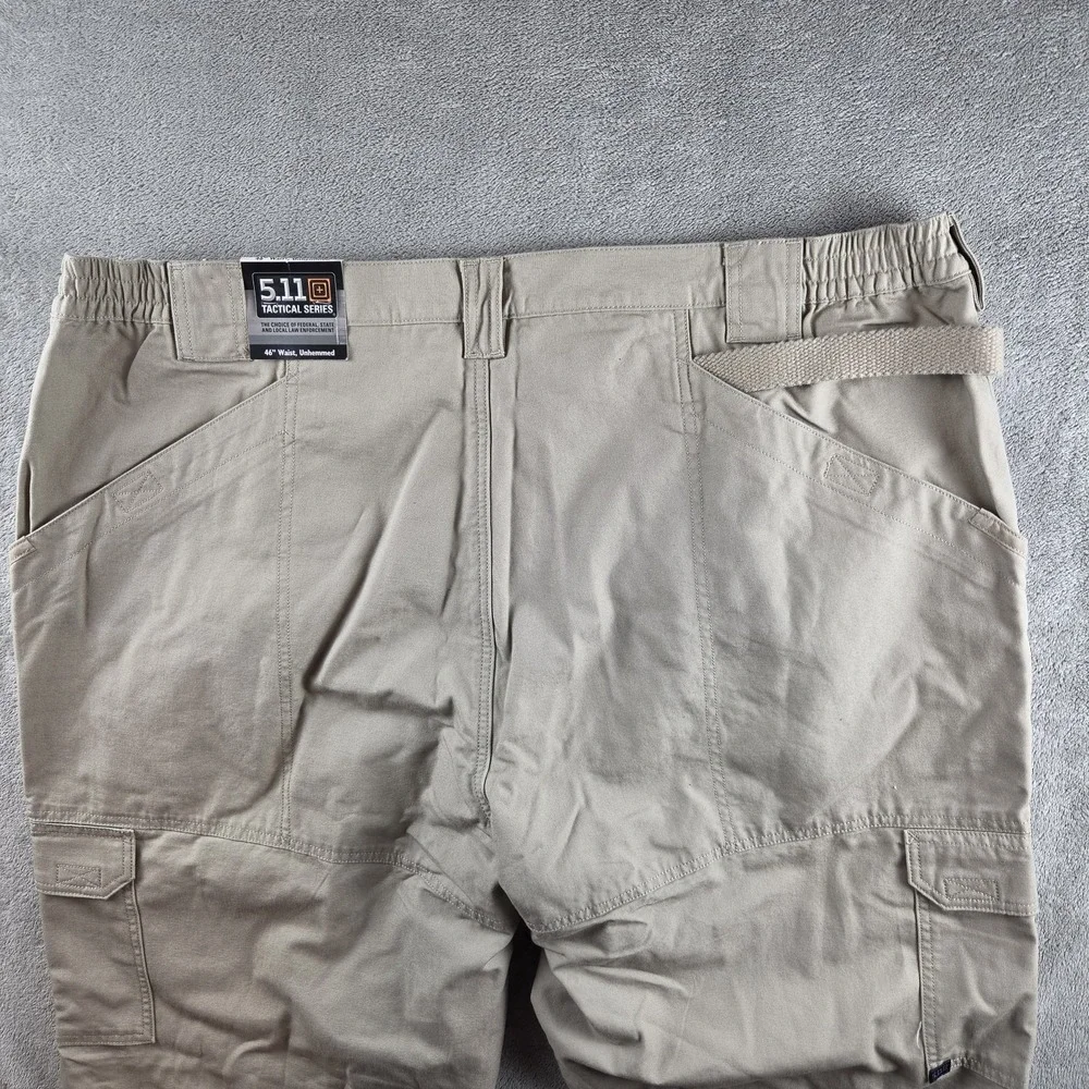 NWT 5.11 Tactical The Original Pants Unhemmed Mens 46(44) Khaki 74251L Utility